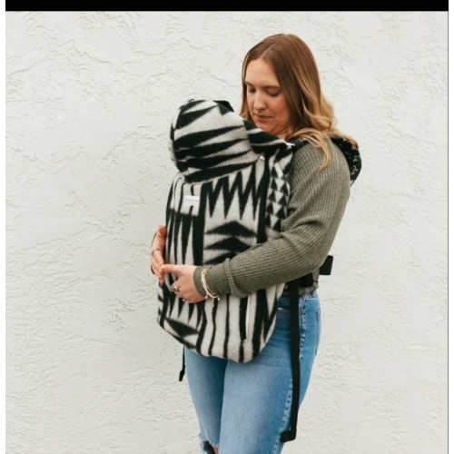 Warm Infant Carrier Cover | Handmade 8th Generation Wool Baby Cover – Moss Bag Baby