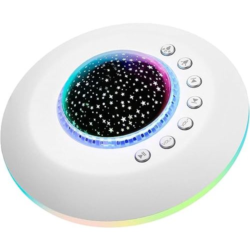 FamiSym White Noise Machine for Kids, Sound Machine Baby with 7 Starry Ambient Night Light, 28 Soothing Sounds Sleep Noise Machine Maker Ideal Gifts for Kids Adults Bedside Travel Nursery
