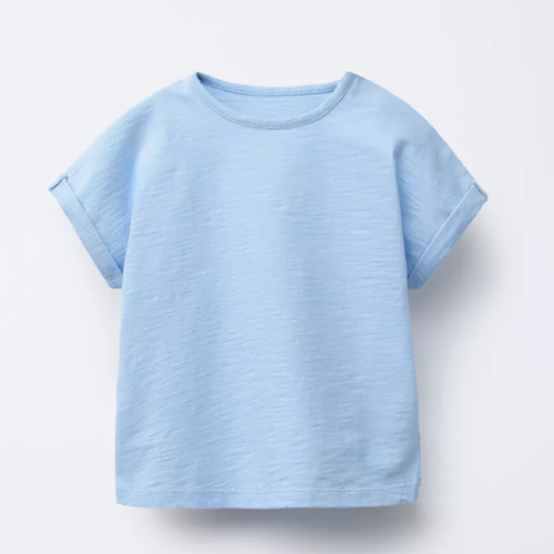 PLAIN T-SHIRT - Blue | ZARA United States