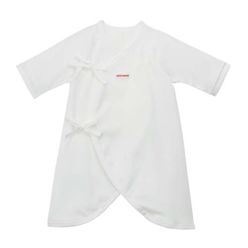 Kimono-Style Hadagi Bodysuit - MIKI HOUSE Logo – MIKI HOUSE USA