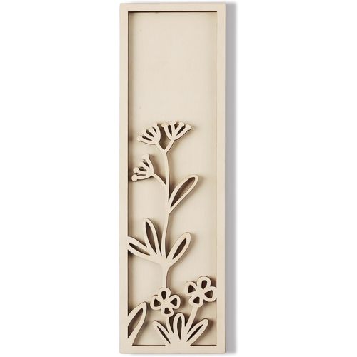 Layered 12 Inch Large Wooden Letters for Wall Decor, Flowered Paintable Wooden Nursery Letters for Crafts Wood Alphabet Letter I for Birthday Boho Nursery Name Sign Wedding Home Decoration