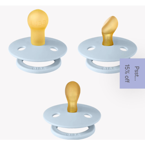 BIBS New Baby Try-It Collection - Baby Blue 3 Pack of Pacifiers – Bibsworld store US