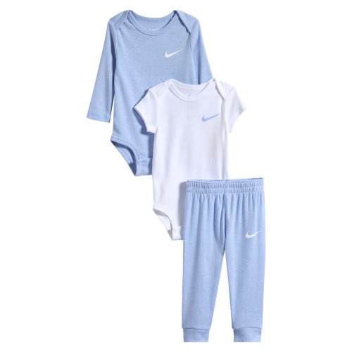 Solid 3-Piece Bodysuits & Joggers Set