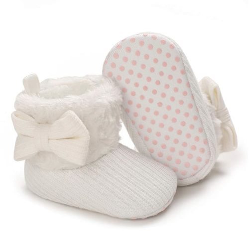 COSANKIM Botas de nieve para recién nacidos, para bebés, niñas y niños, suela suave, antideslizante, cálidas, para invierno, para niños pequeños