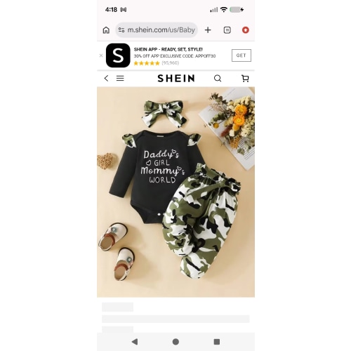 Baby Girls Outfits Letter Print Short Sleeve Romper + Floral Print Trousers With Headscarf Cute Baby Clothing Set 3PCS Daddy's Girl And Mommy's World | SHEIN USA