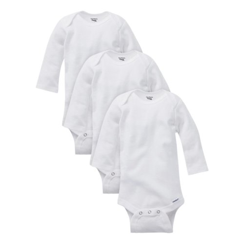 Gerber Baby Boys & Girls Long Sleeve Bodysuit, 3 Pack (Preemie-24M) - Gerber Baby Boys & Girls Long Sleeve Bodysuit, 3 Pack (Preemie-24M)