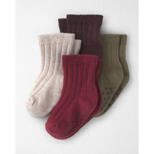 Baby 4-Pack No-Slip Ankle Socks Made with Organic Cotton - Little Planet | Carter's