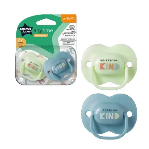 Tommee Tippee Soother - Any Time - 6-18 Months - 2 Pack - Assorted | Baby Bunting AU