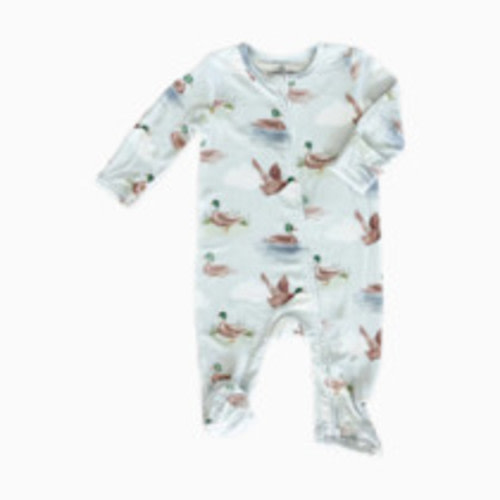 Caden Lane Zipper Footie - Little Duckling, 3-6 M