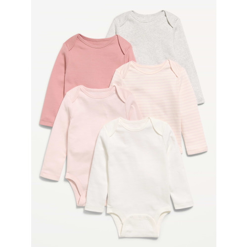 Long-Sleeve Bodysuit 5-Pack for Baby