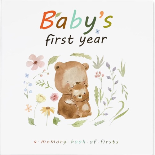 Complete 100 Pages First 5 Years Baby Memory Book and Baby Milestone Book, Easy to Fill Baby Journal From Pregnancy to 5 Years, Hardcover Baby Album and Memory Book, 9.3” x 9.3”
