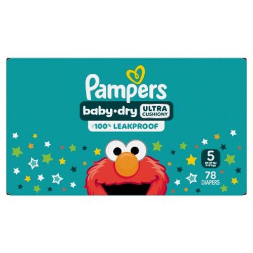 Pampers Baby Dry Diapers - (Select Size and Count)