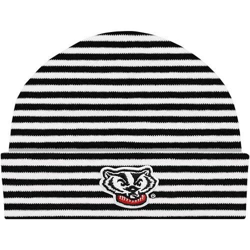 Creative Knitwear College Baby Striped Knit Cap - Team Logo, Multiple Colors for Baby Boys & Girls, (0-3 Months)