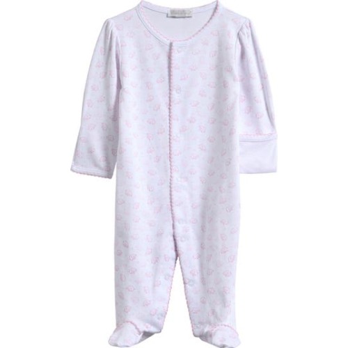 Ele-Fun Print Pima Cotton Footie, 9M