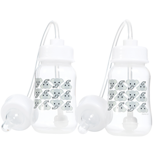 Hands-Free Baby Bottle - Anti-Colic Nursing System 4 oz Baby Bottle wi
