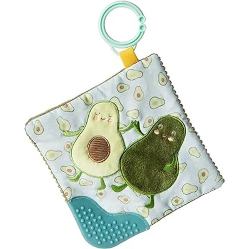 Mary Meyer - Sweet Soothie Crinkle Teether for Babies - Yummy Avocado 6"