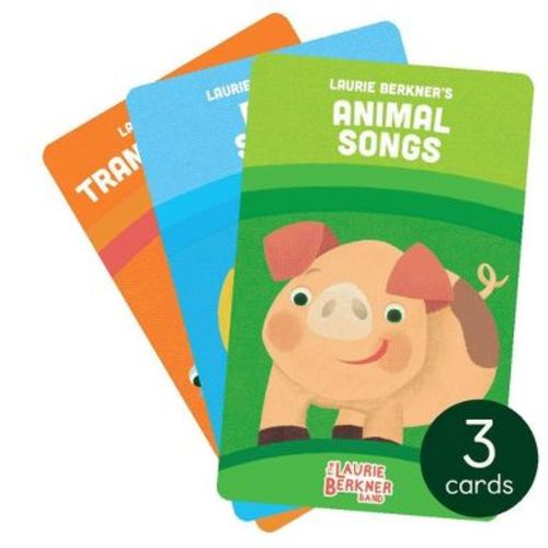 Yoto The Laurie Berkner Audio Card Collection (3 Card Pack): Educational Music, Creativity for Preschool to 3rd Grade, Ages 3-8 Years