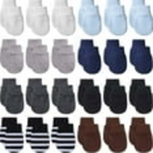 24 Pairs Newborn Baby Mittens Infant Toddler Gloves No Scratch Mittens Gloves for 0-6 Months Baby Boys Girls