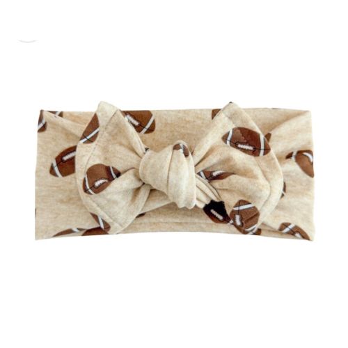 Football Print Cotton Jersey Baby Headband