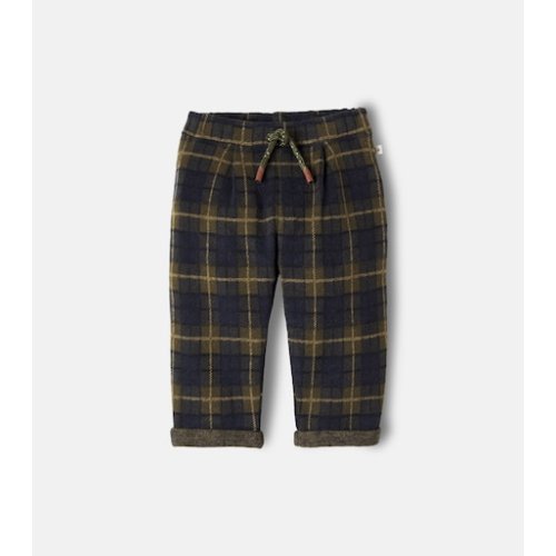 Baby Churchill plaid cotton-blend pants