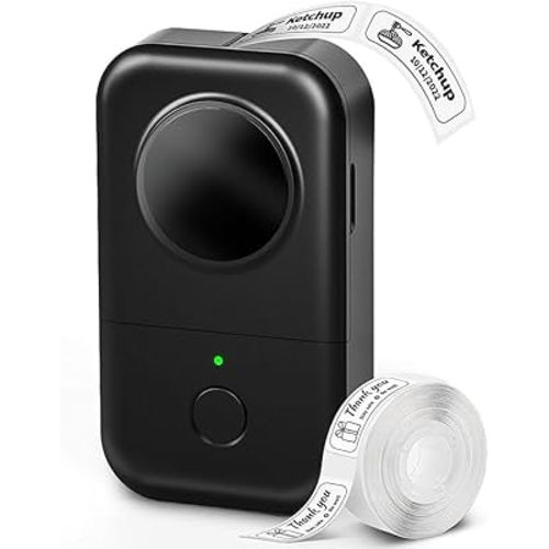 Phomemo D30 Label Maker Machine, Bluetooth Mini Label Maker for Kids School Items, Inkless Thermal Label Printer Portable Sticker Maker for Classroom Home Small Business Organizing