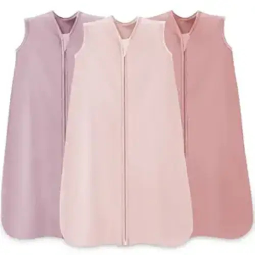 Baby Sleep Sack 0-6 Months,100% Cotton TOG 0.5 Wearable Blanket for Newborn and Infant, 3 Pack 2-Way Zipper Lightweight Sleeping Bags for Toddler