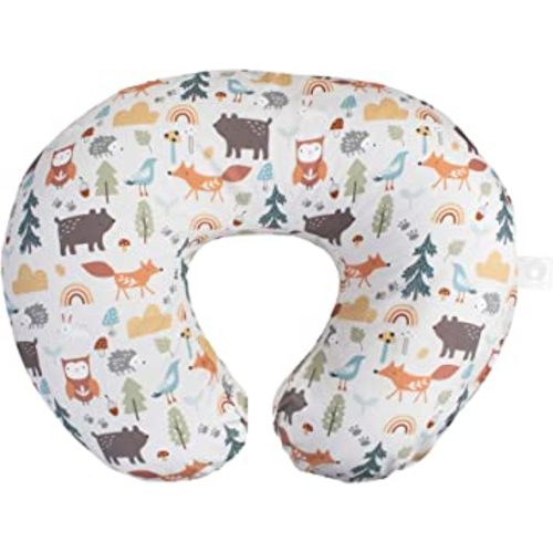 Boppy Nursing Pillow Original Support, Spice Woodland, Ergonomic Nursing Essentials for Bottle and Breastfeeding, Firm Fiber Fill, with Removable Nursing Pillow Cover, Machine Washable