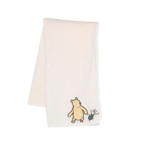 Disney Baby Storytime Pooh Ultra Soft Fleece Baby Blanket - Cream