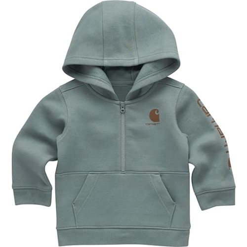 Carhartt Baby & Toddler Boys' Half-Zip Hooded Pullover Sweatshirt