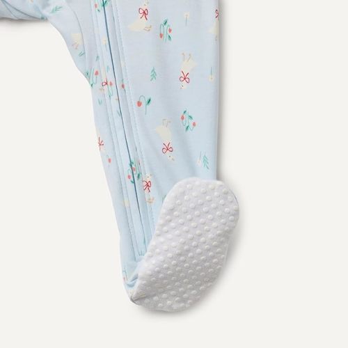Amazon Essentials x Sofia Grainge Unisex Babies' Cotton Footed Sleep and Play Bodysuit, Pack of 2