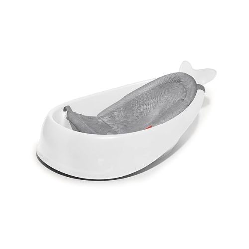 Skip Hop Infant Bath Tub 3-Stage Grow With Baby Smart Sling MOBY Bathtub White Age 0+