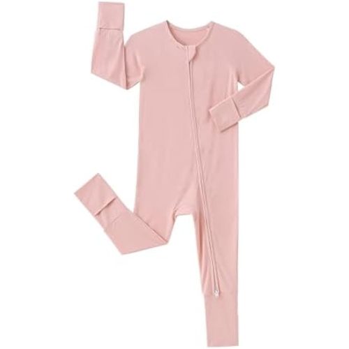 Bamboo Viscose Pajamas Baby Footless Romper - Baby Infant Boys Girls One Piece Jumpsuits Clothes