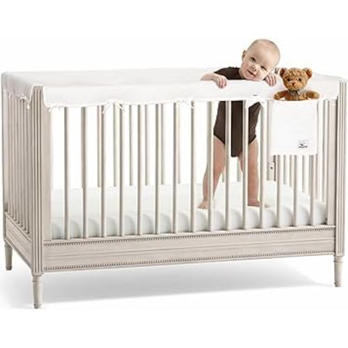 CHIPCHIP 4-Pack Cotton Muslin, 2 Long Panels 51"x7" + 2 Short Panels 27.5"x7"