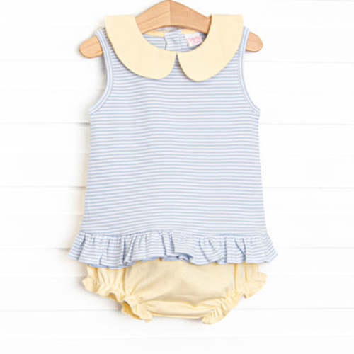 Marcella Pima Diaper Set, Yellow – Stitchy Fish