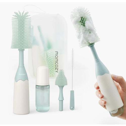 Momcozy Innovative Push-Press Design Bottle Brush Kit