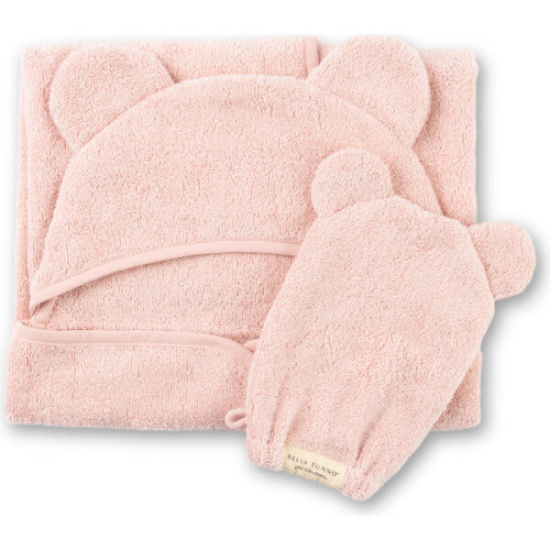Hooded Towel + Wash Mitt Set Blush - Bella Tunno | Maisonette
