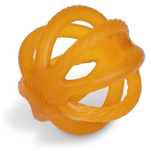 Calmies Teether for Babies Without BPA, Natural 100 Percent Rubber Toy for Infants, Plant Based, No Parabens, PVC or Phthalates, Unscented