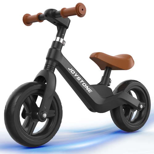 JoyStone Toddler Balance Bike Toys for 1-3 Years Old Boys Girls, Kids Training Balance Bike with Adjustable Handlebar and Seat, No Pedals Bike Gift for Kids, Black