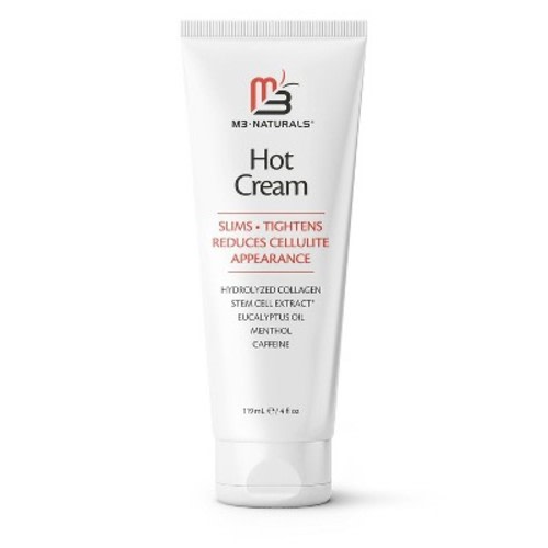 Hot Cream for Belly Butt & Thighs, Body Sweat Activator with Caffeine + Collagen, Cellulite Cream for Workouts & Body Sculpting, M3, 4 fl oz