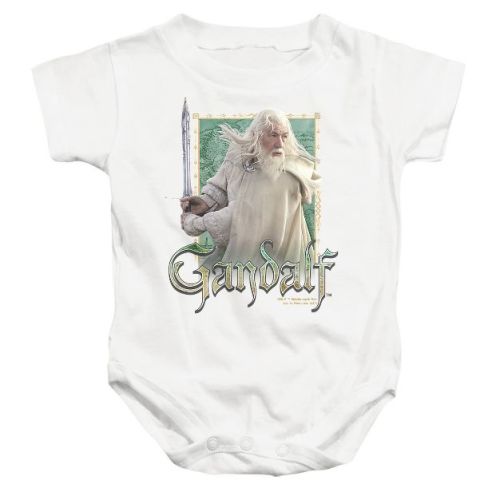 Baby Lord Of The Rings Gandalf Infant Bodysuit White 6 Months