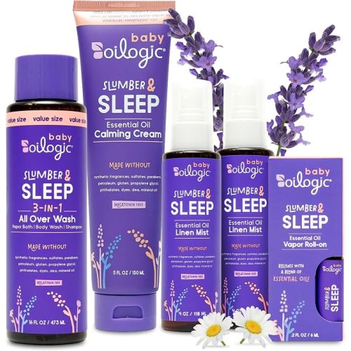 Oilogic Slumber & Sleep Bath Baby Essentials Gift Set - Baby Care Products