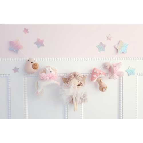 Garden Fairy Garland- Nursery Garland- Woodland Garland- Fairy Garland- Fairy Nursery