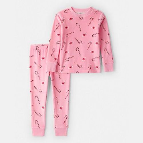 Toddler Girl Carter's Velour Long-Sleeve Pajama Top & Pajama Bottoms Set