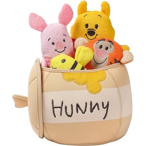 Lambs & Ivy Disney Baby Winnie The Pooh Honey Pot Terry/Neoprene Bath Toy Set