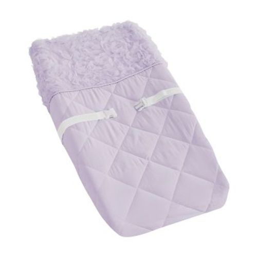Sweet Jojo Designs Girl Changing Pad Cover Rose Collection Solid Purple