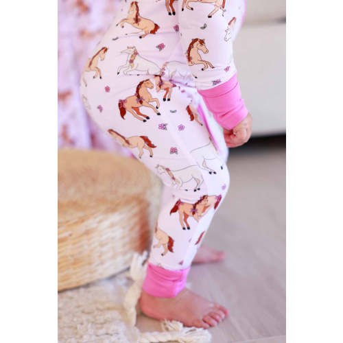 Convertible Zip Romper | Pony Club Pink
