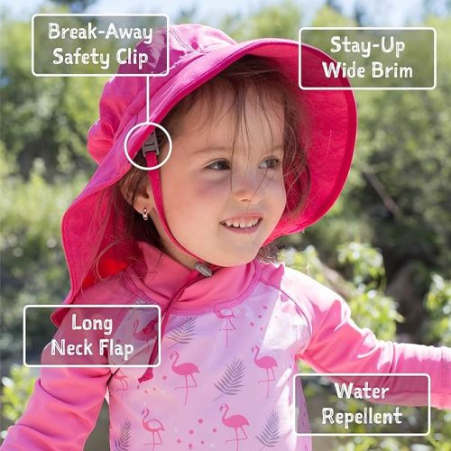 JAN & JUL Girls Adjustable Water Repellent Sun-hat