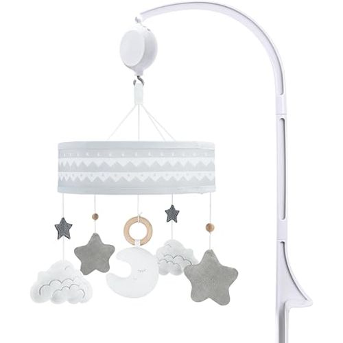 Lovvie & Joy Baby Crib Mobile,Mobile for Crib with 35 Lullabies and Stuffed Hanging Toys for Newborns Boys and Girls,Goodnight Moon Nursery Decor