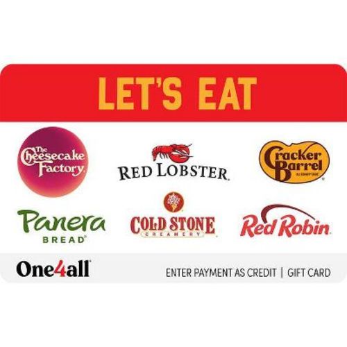 $25 One4all Let's Eat Gift Card (Mail Delivery)