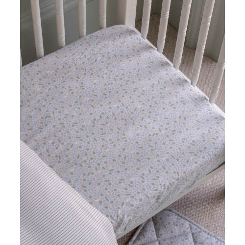 Cotbed Fitted Sheet, Nature Trail Print - Avery Row